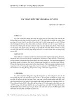 CẬP NHẬT ĐIỀU TRỊ NỘI KHOA: SUY TIM