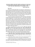 XÂY DỰNG CHIẾN LƯỢC PHÁT TRIỂN NGÀNH QUẢN LÝ ĐẤT ĐAI THEO ĐỊNH HƯỚNG HIỆN ĐẠI HÓA, KINH TẾ HÓA VÀ PHỤC VỤ MỤC TIÊU PHÁT TRIỂN KINH TẾ - XÃ HỘI BỀN VỮNG