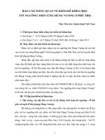 BÁO CÁO TỔNG QUAN VỀ KIỂM KÊ KHOA HỌC TÍN NGƯỠNG THỜ CÚNG HÙNG VƯƠNG Ở PHÚ THỌ