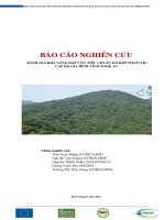 ĐÁNH GIÁ KHẢ NĂNG ĐÁP ỨNG TIÊU CHUẨN GỖ HỢP PHÁP (LD) CẤP HỘ GIA ĐÌNH TỈNH NGHỆ AN