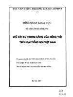 Giữ gìn sự trong sáng của tiếng Việt trên Đài Tiếng nói Việt Nam