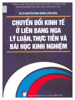 Giáo trình chuyển đổi kinh tế ở liên bang nga lý luận thực tiễn và bài học kinh nghiệm