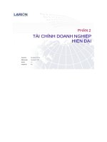 Tài chính Doanh nghiệp hiện đại (slide)