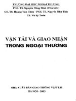 Giáo trình vận tải và giao nhận trong ngoại thương