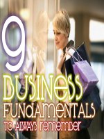 9 business fundamentals to always remember 
