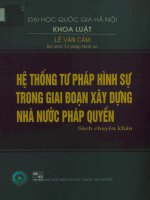 Sách hệ thống tư pháp hình sự trong giai đoạn xây dựng nhà nước pháp quyền
