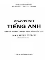 Giáo trình tiếng anh LETS study english