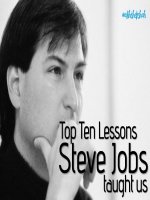 Top ten lessons steve jobs taught us 