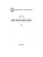 KỈ YẾU HỘI THẢO KHOA HỌC