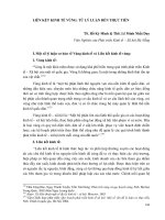 LIÊN KẾT KINH TẾ VÙNG: TỪ LÝ LUẬN ĐẾN THỰC TIỄN