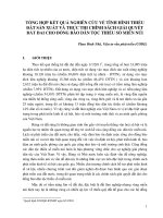 TỔNG HỢP KẾT QUẢ NGHIÊN CỨU VỀ TÌNH HÌNH THIẾU ĐẤT SẢN XUẤT VÀ THỰC THI CHÍNH SÁCH GIẢI QUYẾT ĐẤT ĐAI CHO ĐỒNG BÀO DÂN TỘC THIỂU SỐ MIỀN NÚI