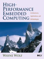 High performance embedded computing by wayne wolf 