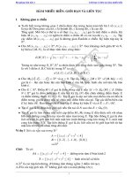 Bài 01. Giới hạn và liên tục hàm nhiều biến