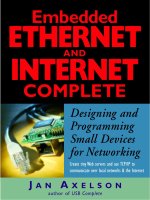 Embedded ethernet and internet complete designing and programming small devices for networking 