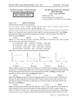 Giải chi tiết thi thử CLB gia sư đh ngoại thương môn hóa lần 6   2015 
