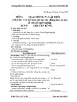 Hoạt động ngoài trời chủ đề chuyền bóng trường mầm non 