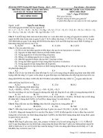 Giải chi tiết thi thử CLB gia sư đh ngoại thương môn hóa lần 7   2015 