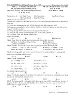 Giải chi tiết thi thử CLB gia sư đh ngoại thương môn hóa lần 4   2015 