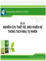 slide báo cáo NGHIÊN cứu THIẾT kế, điều KHIỂN  hệ THỐNG TÁCH màu tự NHIÊN
