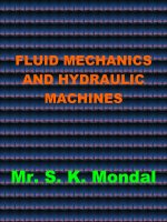 Fluid mechanics and hydraulic machines 