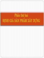 Giáo trình định mức kỹ thuật và định giá sản phẩm xây dựng chương 7 phần định giá