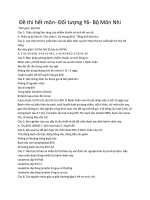 Đề thi hết môn  đối tượng y6  bộ môn nhi