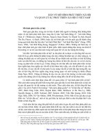 BÀN VỀ MÔ HÌNH PHÁT TRIỂN XÃ HỘI VÀ QUẢN LÝ SỰ PHÁT TRIỂN XÃ HỘI Ở VIỆT NAM