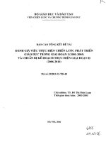 Đánh giá việc thực hiện chiến lược phát triển giáo dục trong giai đoạn 20012005 và chuẩn bị kế hoạch thực hiện giai đoạn 20062010