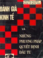 Đánh giá kinh tế và những phương pháp quyết định đầu tư