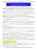 Chinh phục hình phẳng OXY phần 2