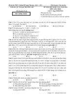 Giải chi tiết thi thử CLB gia sư đh ngoại thương môn hóa lần 9   2015 