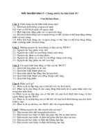 TRẮC NGHIỆM SINH lý   CHƯƠNG SINH lý hệ THẦN KINH TRUNG ƯƠNG 