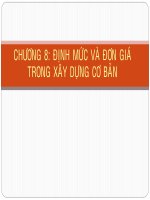 Giáo trình định mức kỹ thuật và định giá sản phẩm xây dựng chương 8 phần định giá