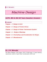 Machine design  IES GATE IAS 20 years question and answers by s k mondal 