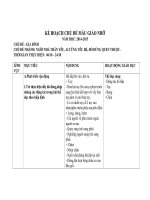 Kế hoạch chủ đề mẫu giáo nhỡ chủ đề gia đình 