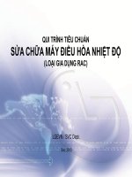 Tiêu chuẩn sửa chửa máy điều hòa nhiệt độ