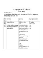 Kế hoạch chủ đề mẫu giáo nhỡ chủ đề bản thân 