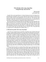 VẤN ĐỀ PHÁT TRIỂN TRONG CÔNG BẰNG TRONG THỜI ĐẠI TOÀN CẦU HÓA