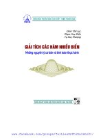 Giải tích hàm nhiều biến