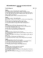 TRẮC NGHIỆM SINH lý  CHỨC NĂNG vận ĐỘNG hệ THẦN KINH TRUNG ƯƠNG 