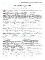 ngân hàng 220 câu hỏi lượng tử ánh sáng có phân dạng và đáp án