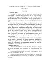 Tiểu thuyết, truyện ngắn Khái Hưng từ góc nhìn trần thuật