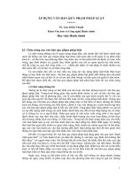 ÁP DỤNG VĂN BẢN QUY PHẠM PHÁP LUẬT