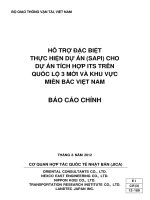 12-180CR(3)EIHỖ TRỢ ĐẶC BIỆT THỰC HIỆN DỰ ÁN (SAPI) CHO DỰ ÁN TÍCH HỢP ITS TRÊN QUỐC LỘ 3 MỚI VÀ KHU VỰC MIỀN BẮC VIỆT NAM