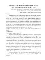 kiểm định tác động của chính sách tiền tệ  đến tăng trưởng kinh tế Việt Nam