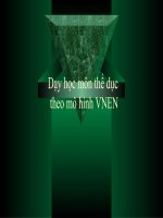 day  học môn thể dục theo mô hình VNEN