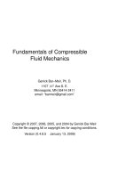 Fundamentals of compressible fluid mechanics 