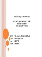 báo cáo thực tập tốt nghiệp tìm hiểu quy trình chế biến đồ hộp heo hầm tại công ty vissan