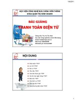 bài giảng thanh toán điện tử