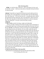 Phân tích đoạn trích Kiều ở Lầu Ngưng Bích